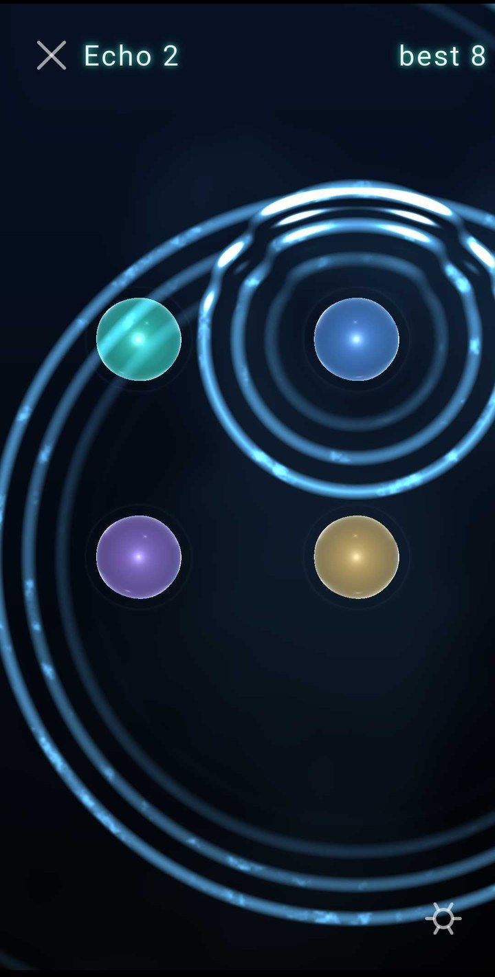 Echo memory mode — four glowing orbs